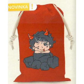 Nekupto Cloth bag Santa Devil red 220 x 320 mm