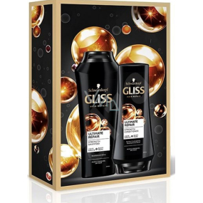 Gliss Kur Ultimate Repair hair shampoo 250 ml + hair balm 200 ml, cosmetic set