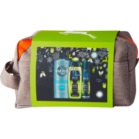 Fa Men Energy Boost shower gel 250 ml + deodorant spray 150 ml + Syoss Men Clean & Cool hair shampoo 440 ml + cosmetic bag, cosmetic set
