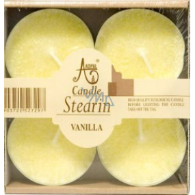 Adpal Stearin Maxi Vanilla - Vanilla scented tealights 4 pieces