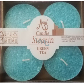 Adpal Stearin Maxi Green Tea - Green tea scented tealights 4 pieces