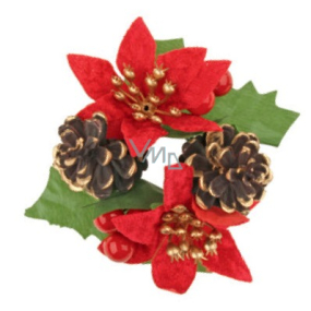 Wreath for a red candle, ring diameter 23 mm
