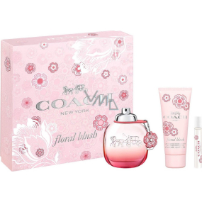 Coach Floral Blush perfumed water for women 90 ml + perfumed water 7.5 ml + body lotion 100 ml, gift set