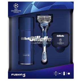 Gillette Fusion5 razor + 1 head spare + 75 ml shaving gel + cap, cosmetic set, for men