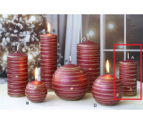 Lima Galaxy candle burgundy pillar 50 x 100 mm 1 piece