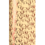 Zöwie Gift wrapping paper 70 x 150 cm Christmas Shining Moments natural with red reindeer shapes