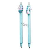 Colorino Rubber pen Unicorn green, blue refill 0.5 mm 1 piece