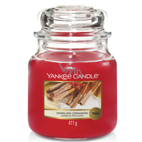 Yankee Candle Sparkling Cinnamon - Sparkling Cinnamon scented candle Classic medium glass 411 g