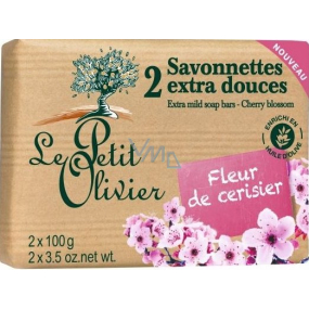 Le Petit Olivier Cherry blossom extra fine toilet soap 2 x 100 g