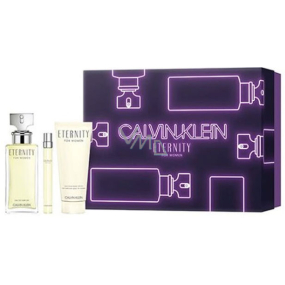 Calvin Klein Eternity perfumed water for women 100 ml + perfumed water 10 ml + body lotion 100 ml, gift set