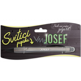 Nekupto Glowing pen with the name Josef, touch tool controller 15 cm