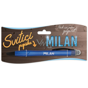 Nekupto Glowing pen named Milan, touch tool controller 15 cm