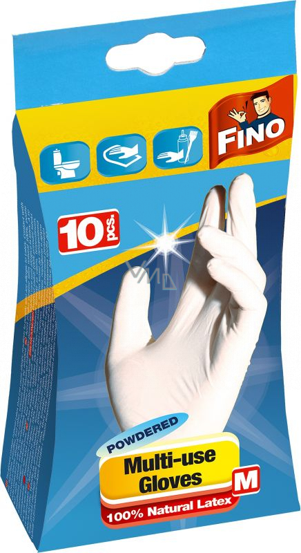 Vest critic Dripping Fino Disposable powdered gloves size M 10 pieces - VMD parfumerie - drogerie