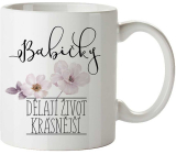 Bohemia Gifts Ceramic mug with a picture of Grandma make life more beautiful 350 ml