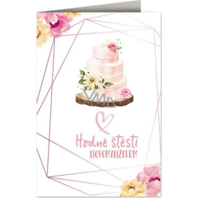 Nekupto Wedding card Wedding cake 115 x 170 mm 3609 J