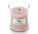 WoodWick Rosewood - Rosewood scented candle with wooden wick and lid glass small 85 g
