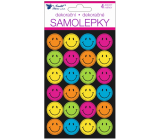 Neon stickers Smileys 15 x 10 cm 4 sheets