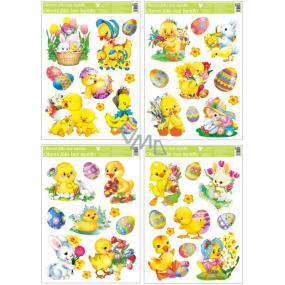 Window film without glue Easter chicks 30 x 42 cm