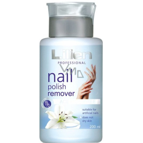 Lilien Acetone-free nail polish remover with the scent of lily with a blue pump 200 ml