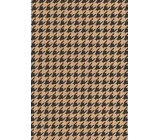 Ditipo Gift Wrapping Paper 70 x 200 cm KRAFT Black Ornaments