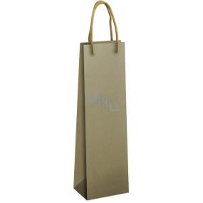Ditipo Gift paper bag for bottle 12 x 9 x 39 cm ECO olive green