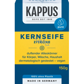 Kappus Kernseife Lemon universal hard natural soap made from natural substances 150 g
