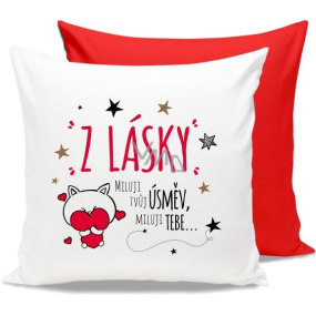 Nekupto Gift Center Pillow with Dedication From Love 30 x 30 cm