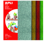 Apli Foam Sheet with Glitter (blue, gold, red, green) 210 x 297 x 2 mm A4 4 sheets