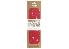 Apli Cut & Patch paper for napkin technique Red with stars 30 x 50 cm 3 pieces