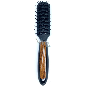 Hair comb square 23 x 4.5 cm black 40270