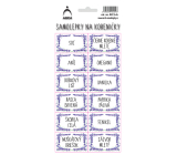 Arch Stickers for Spice Jars Lavender - Salt 11 x 23.5 cm 0412 SK