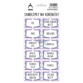 Arch Stickers for Spice Jars Lavender - Salt 11 x 23.5 cm 0412 SK