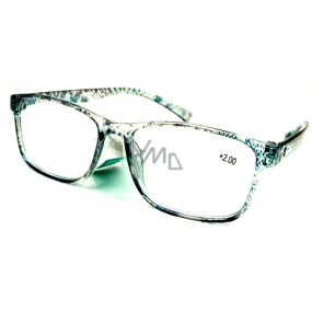 Berkeley Reading glasses +3.0 plastic transparent black dots 1 piece MC2181