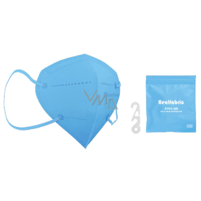 Healfabric Respirator oral protective 5-layer FFP2 face mask light blue 1 piece