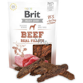 Brit Jerky Dried meat treats with beef and chicken for adult dogs 80 g