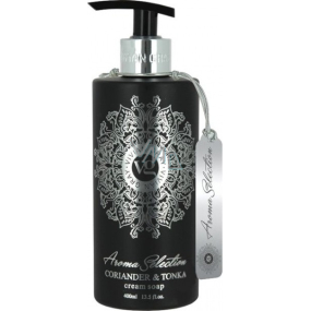 Vivian Gray Aroma Selection Coriander & Tonka luxury liquid soap with a 400 ml dispenser