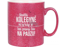Albi Stoneware Mug Colleague Raspberry 570 ml