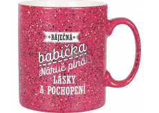 Albi Earthenware mug Grandma raspberry 570 ml