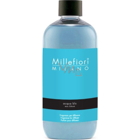 Millefiori Milano Natural Acqua Blu - Water blue Diffuser refill for incense stalks 500 ml