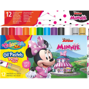 Colorino Disney Minnie oil crayons round 12 colors