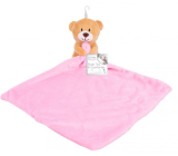 First Steps Sleepyhead with Plush Bear Head Pink 24 x 26 cm
