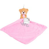 First Steps Sleepyhead with Plush Bear Head Pink 24 x 26 cm