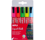 Apli Liquid Chalk Chalk marker round tip 5,5 mm 5 pieces, set