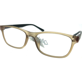 Berkeley Reading glasses +3.0 plastic light brown, black sides 1 piece MC2184
