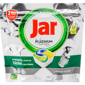 Jar Platinum All in One Lemon dishwasher capsules 17 pieces