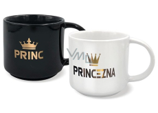 Nekupto Pair of mugs Prince and Princess 2 x 350 ml