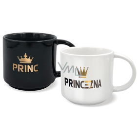 Nekupto Pair of mugs Prince and Princess 2 x 350 ml