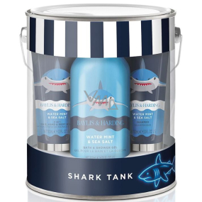 Baylis & Harding Shark washing gel 300 ml + soap 150 g + washing gel 3 in 1 100 ml + shampoo 100 ml + washing cloth, cosmetic set for children