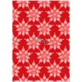 Ditipo Gift wrapping paper 70 x 100 cm Christmas red - large white snowflakes 2 sheets