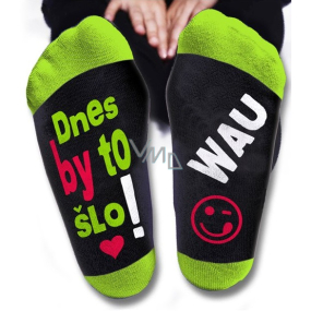 Nekupto Family gifts with humor Socks Today it would work, size 39-42